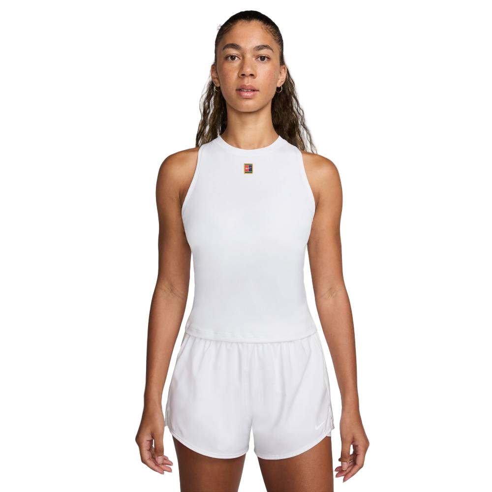 Nike Women's Dri-Fit Slam London Tank Top (White) - RacquetGuys.ca