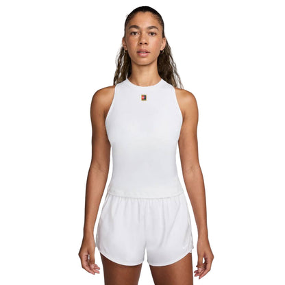 Nike Women's Dri-Fit Slam London Tank Top (White) - RacquetGuys.ca
