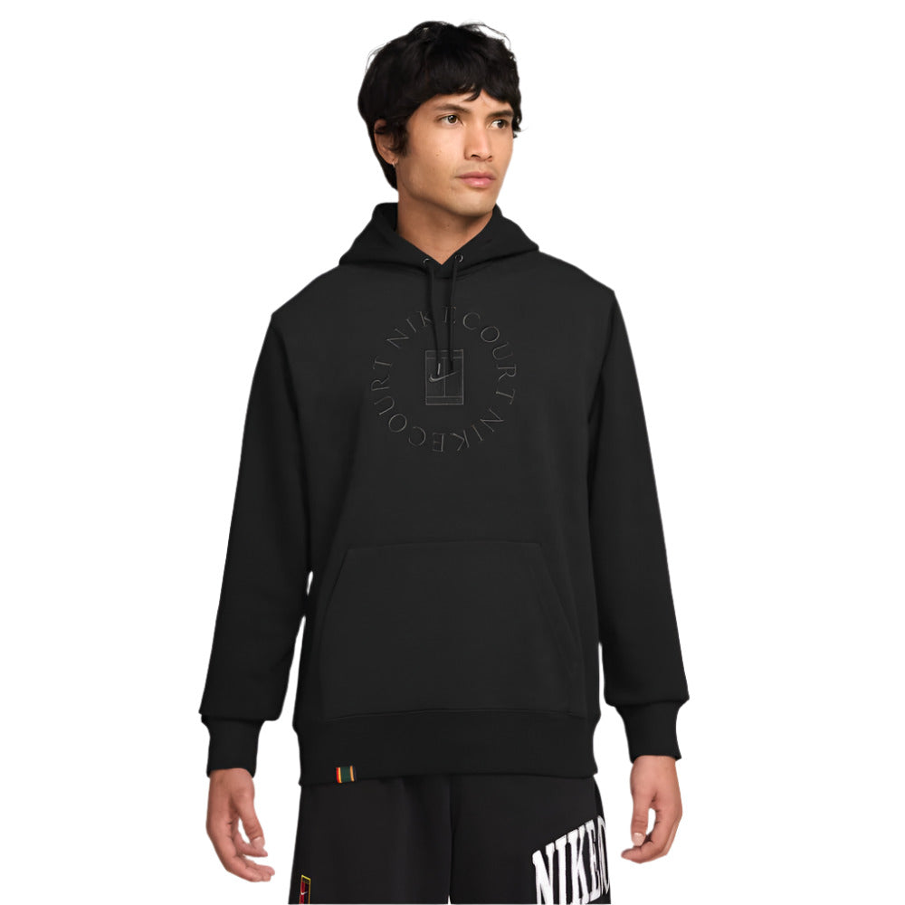 Nike Men's Dri-FIT Fleece Heritage Hoodie (Black/Anthracite) - RacquetGuys.ca