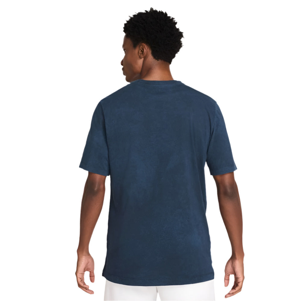Nike Men's Dri-FIT Tennis OC Serve Tee Top (Armory Navy) - RacquetGuys.ca