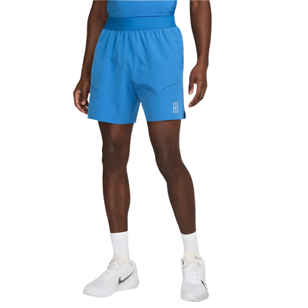 Nike Men's Dri-FIT Advantage 6-Inch Short (Start Blue/White) - RacquetGuys.ca