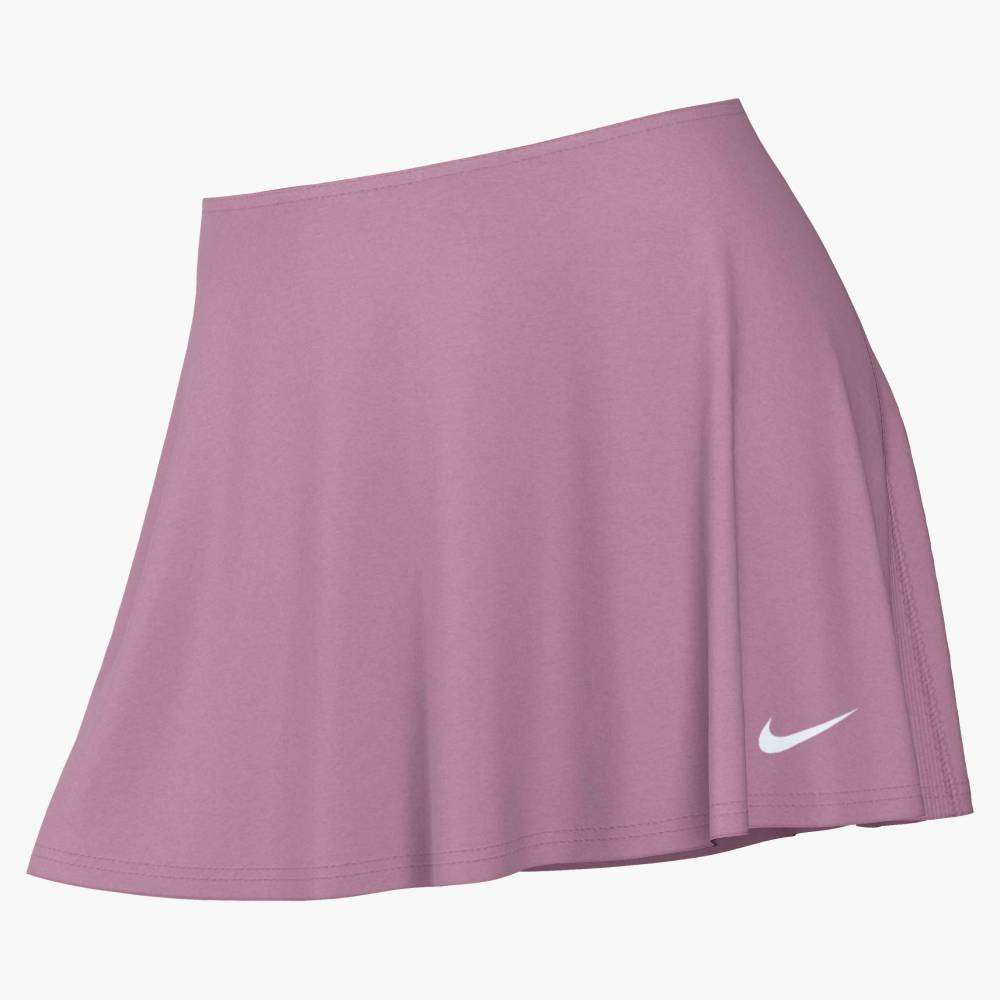 Nike Women's Dri-FIT Victory Mid-Rise Flouncy Skirt (Elemental Pink/White) - RacquetGuys.ca