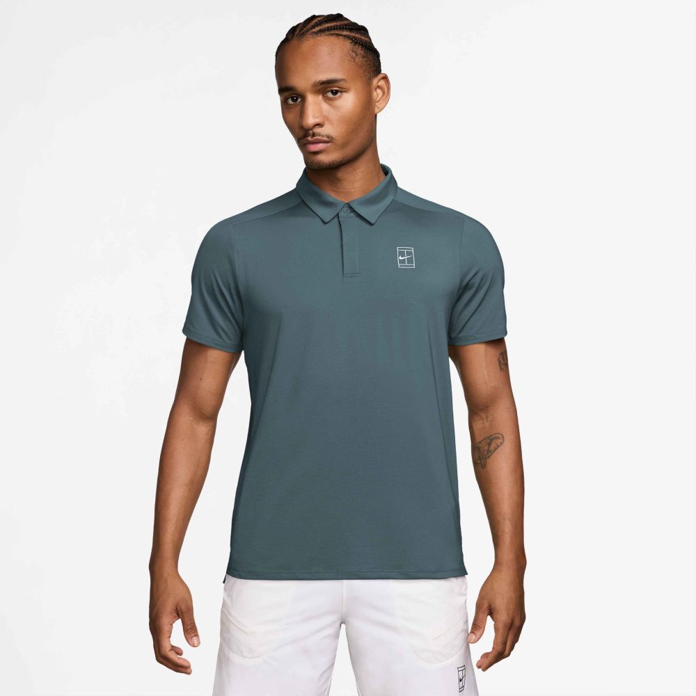 Nike Men's Dri-FIT Advantage Polo (Mineral Slate/White) - RacquetGuys.ca