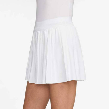 Nike Women's Dri-Fit Advantage HR Ace Pleated Skirt (White) - RacquetGuys.ca