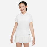 Nike Girl's Dri-FIT Victory Polo (White/Black)