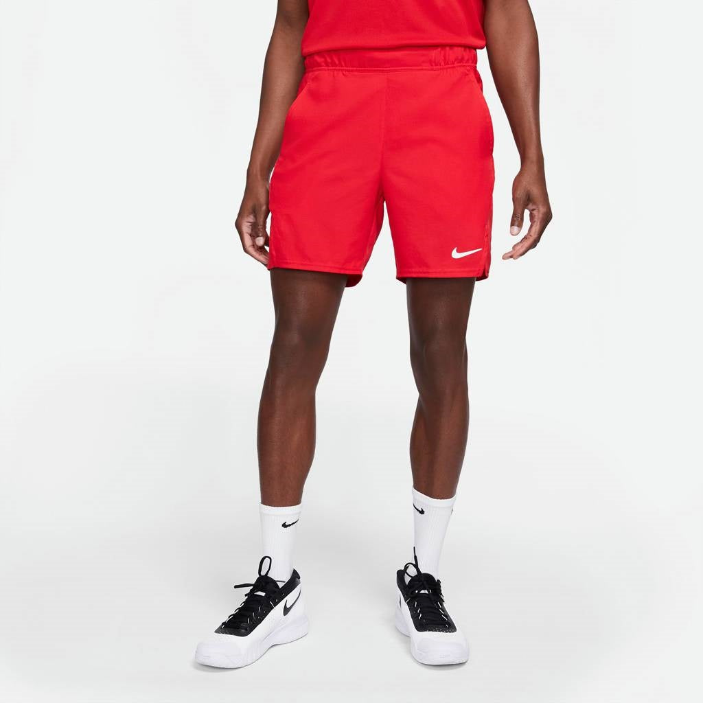 Nike Men's Dri-FIT Victory 7-Inch Shorts (Red/White) - RacquetGuys.ca