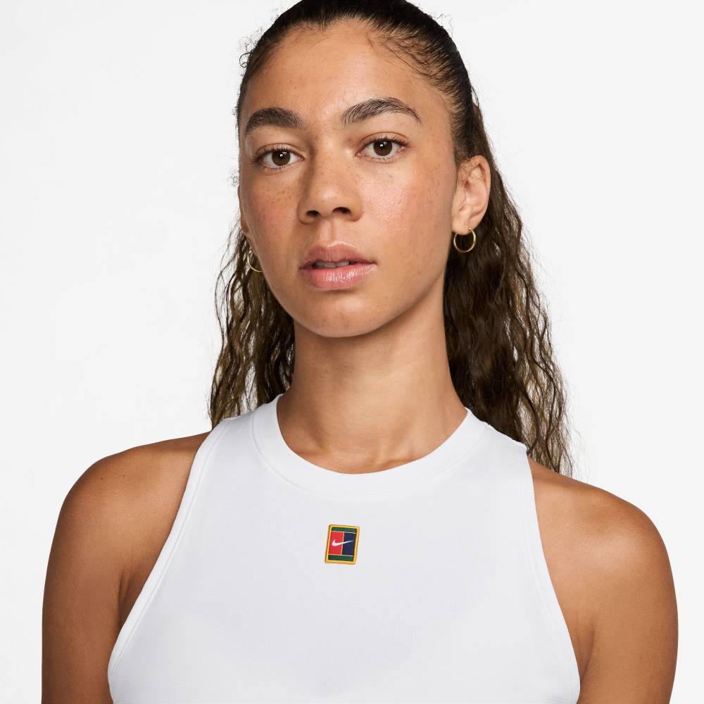 Nike Women's Dri-Fit Slam London Tank Top (White) - RacquetGuys.ca