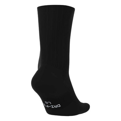 Nike Court Everyday Elevated Crew Tennis Socks 3 Pack (Black) - RacquetGuys.ca