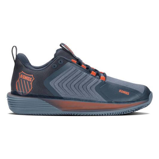 K-Swiss Ultrashot 3 Clay Men's Tennis Shoe (Blue/Orange) - RacquetGuys.ca