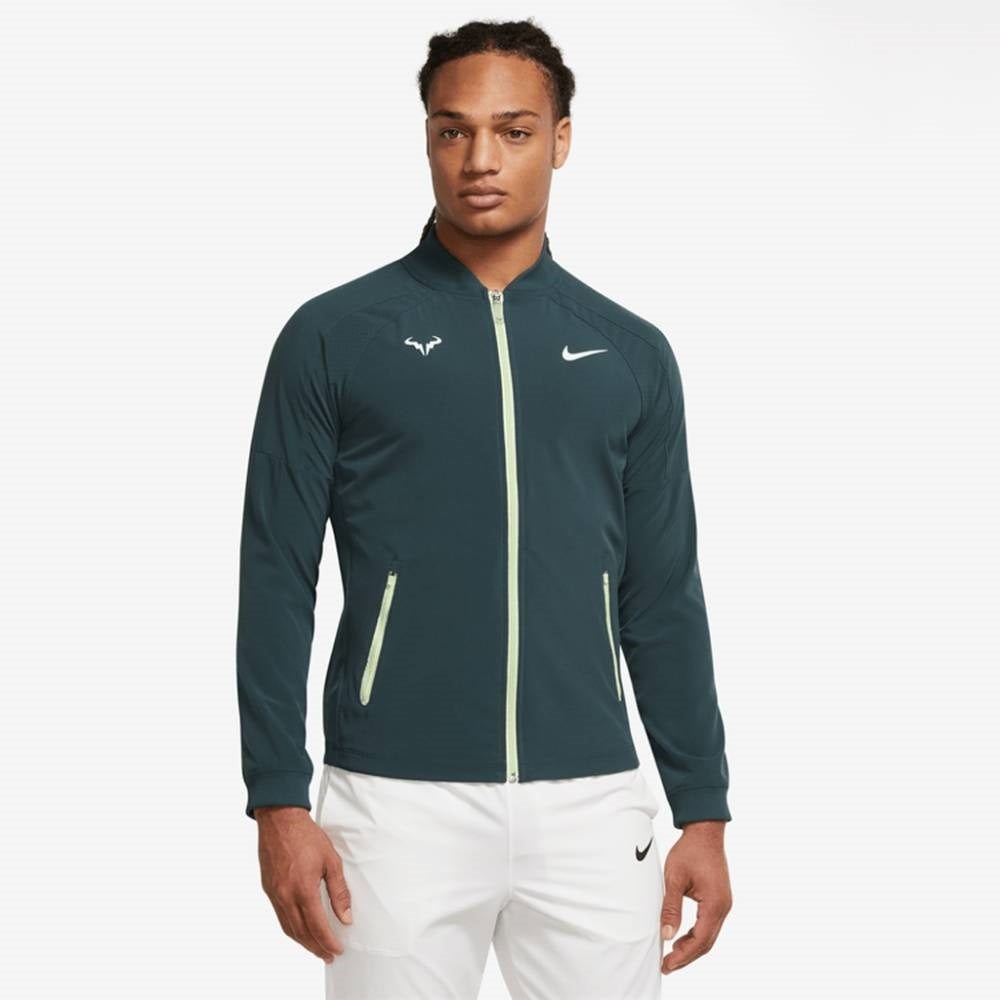 Nike Men's Rafa MNK Dri-FIT Jacket (Green/White) | RacquetGuys.ca