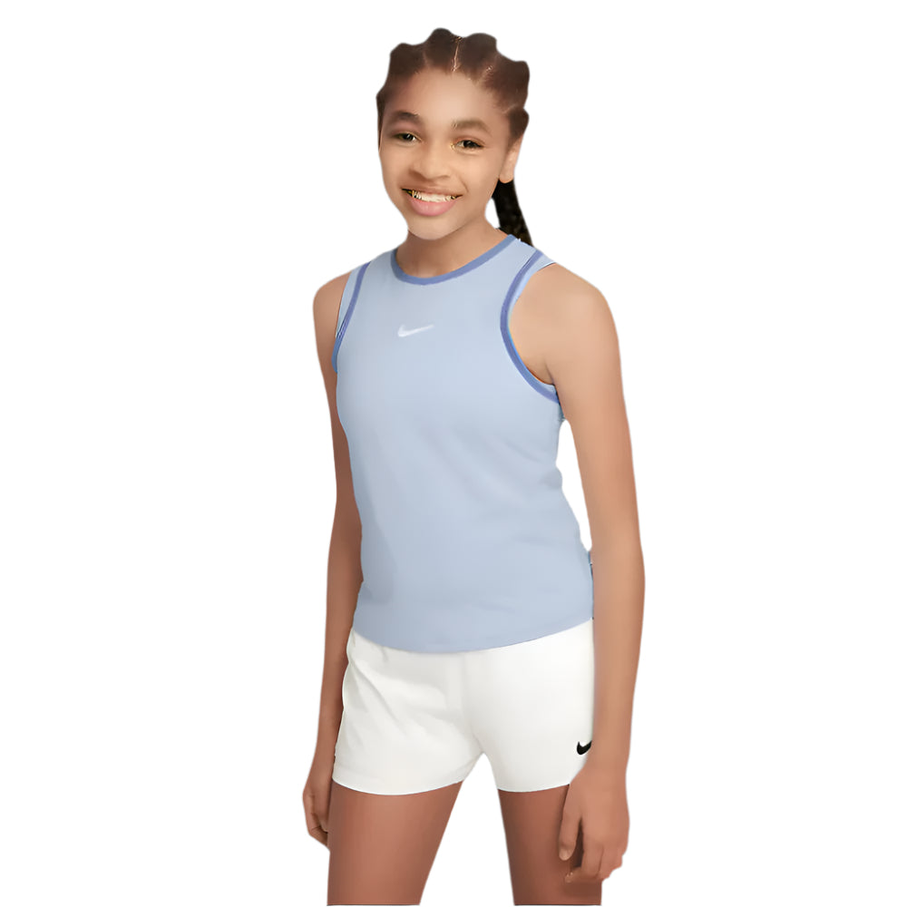 Nike Girls Dri-FIT Victory Tank (Blue Tint/Polar) - RacquetGuys.ca