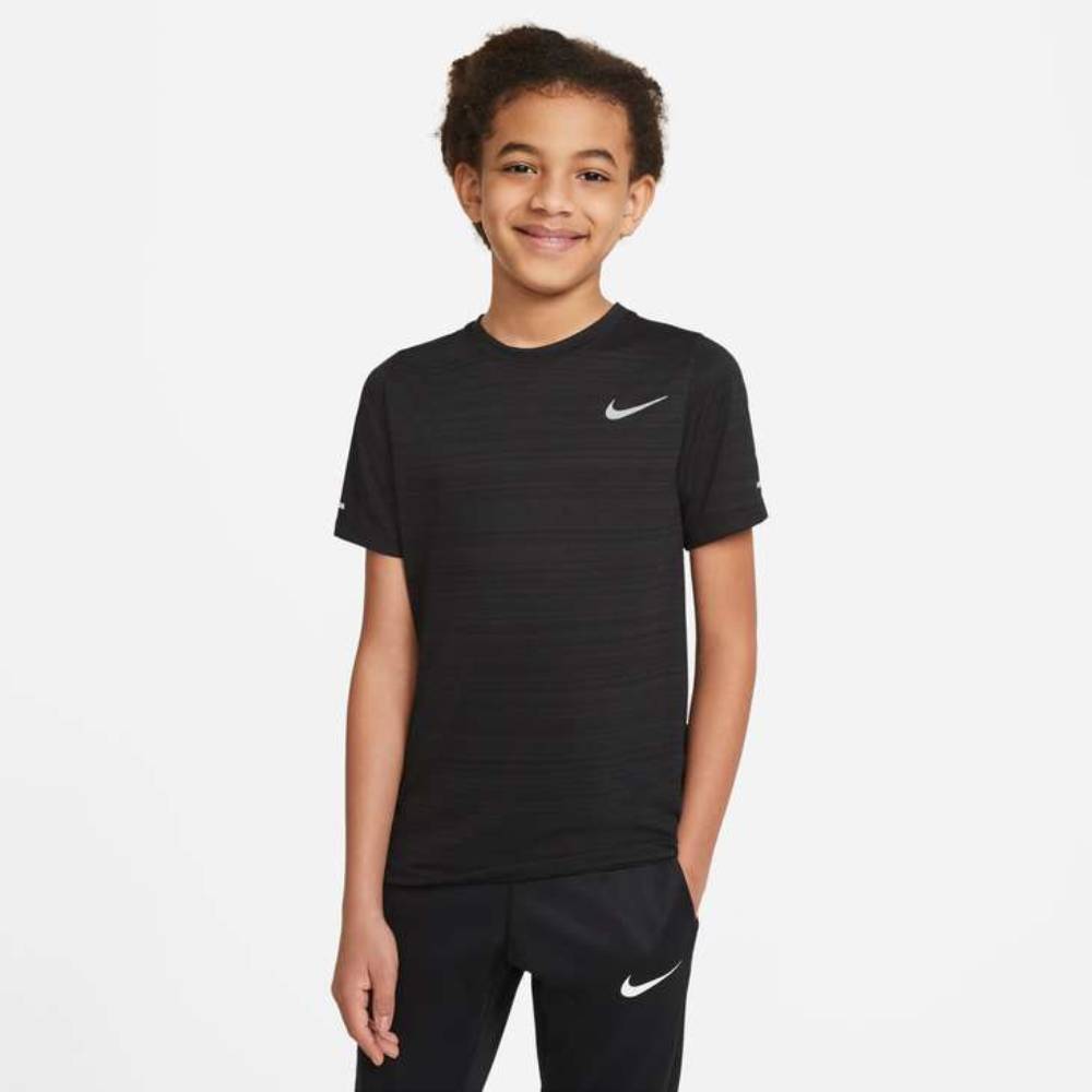 Nike Boys Dri-FIT Miler Top (Black) - RacquetGuys.ca