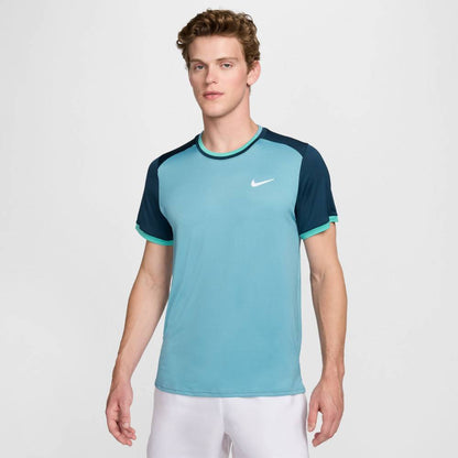 Nike Men's Dri-FIT Advantage Top (Denim Turquoise/Armory Navy) - RacquetGuys.ca