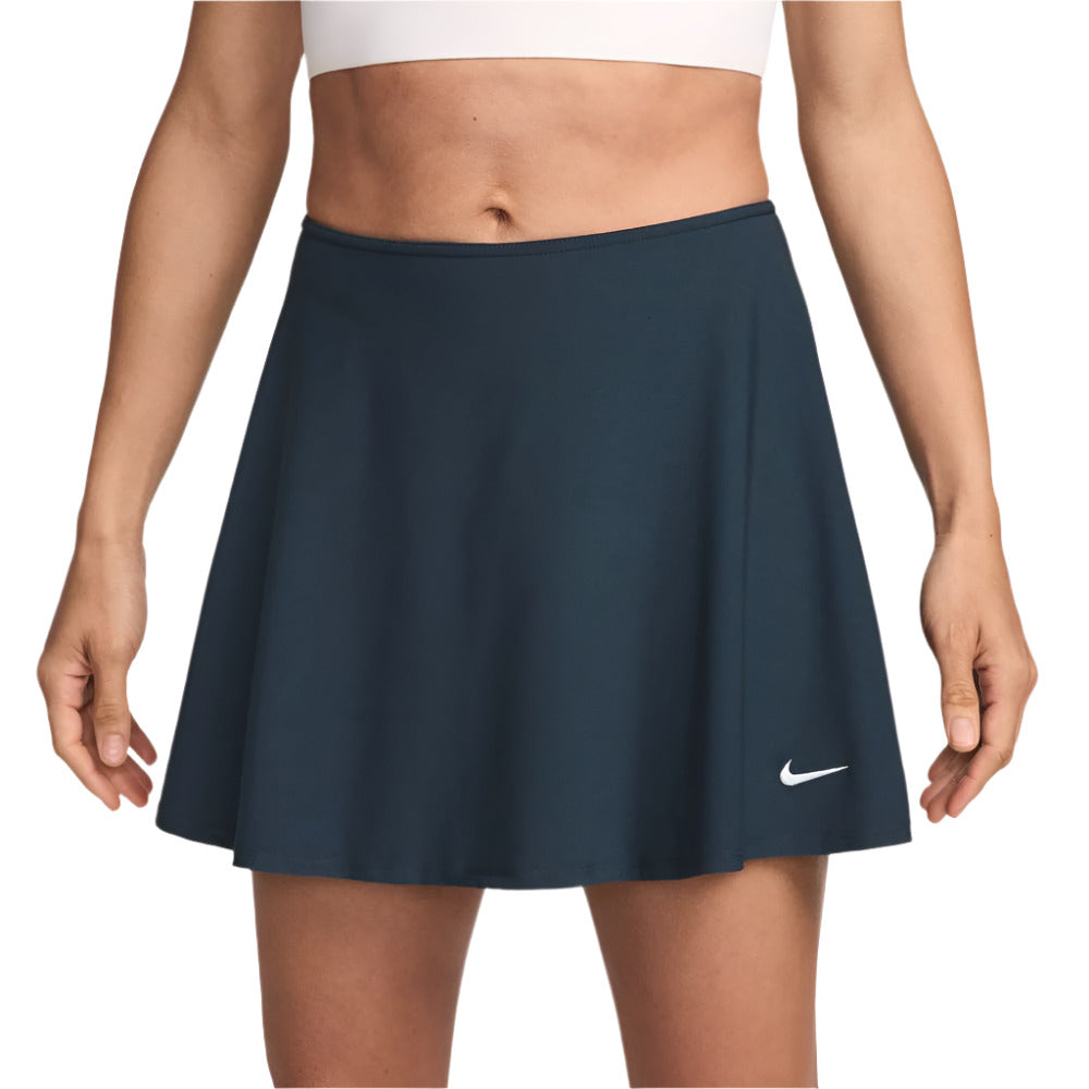 Nike Women's Dri-FIT Victory Mid-Rise Flouncy Skirt (Armory Navy/White) - RacquetGuys.ca