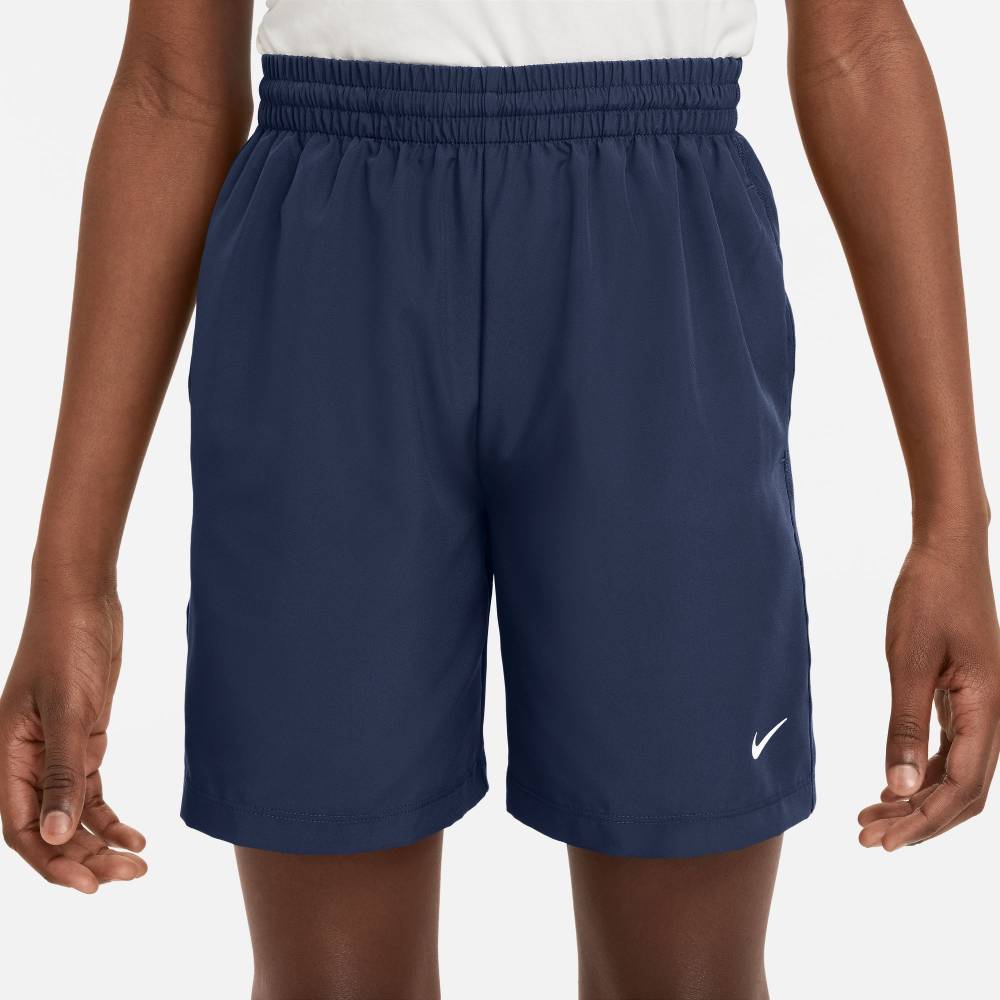 Nike Boy's Dri-FIT Multi Woven Club Short (Midnight Navy/White) - RacquetGuys.ca