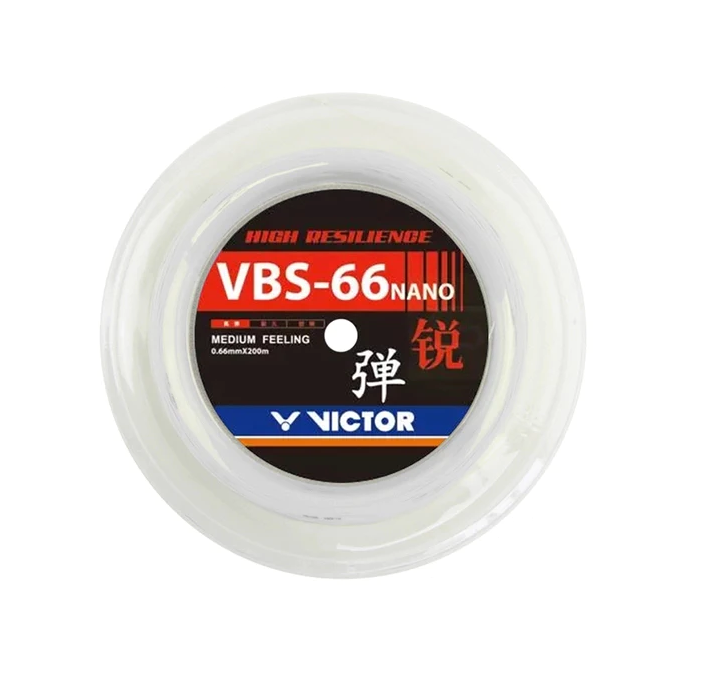 Victor VBS-66 Nano Badminton String Reel (White) - RacquetGuys.ca