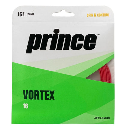 Prince Vortex 16/1.30 Tennis String (Red) - RacquetGuys.ca