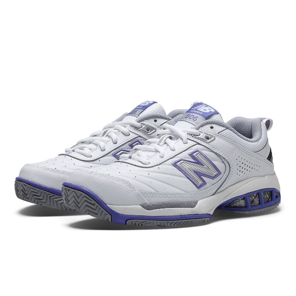 New Balance 806 Wide Women's Tennis Shoe (White) - RacquetGuys.ca
