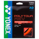 Yonex Poly Tour Rev 17/1.20 Tennis String (Bright Orange)