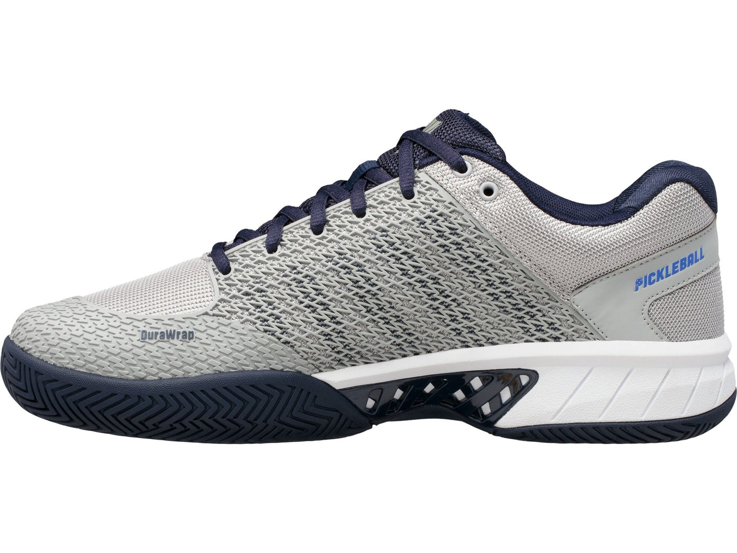 K-Swiss Express Light Men's Pickleball Shoe (Grey/Navy) - RacquetGuys.ca