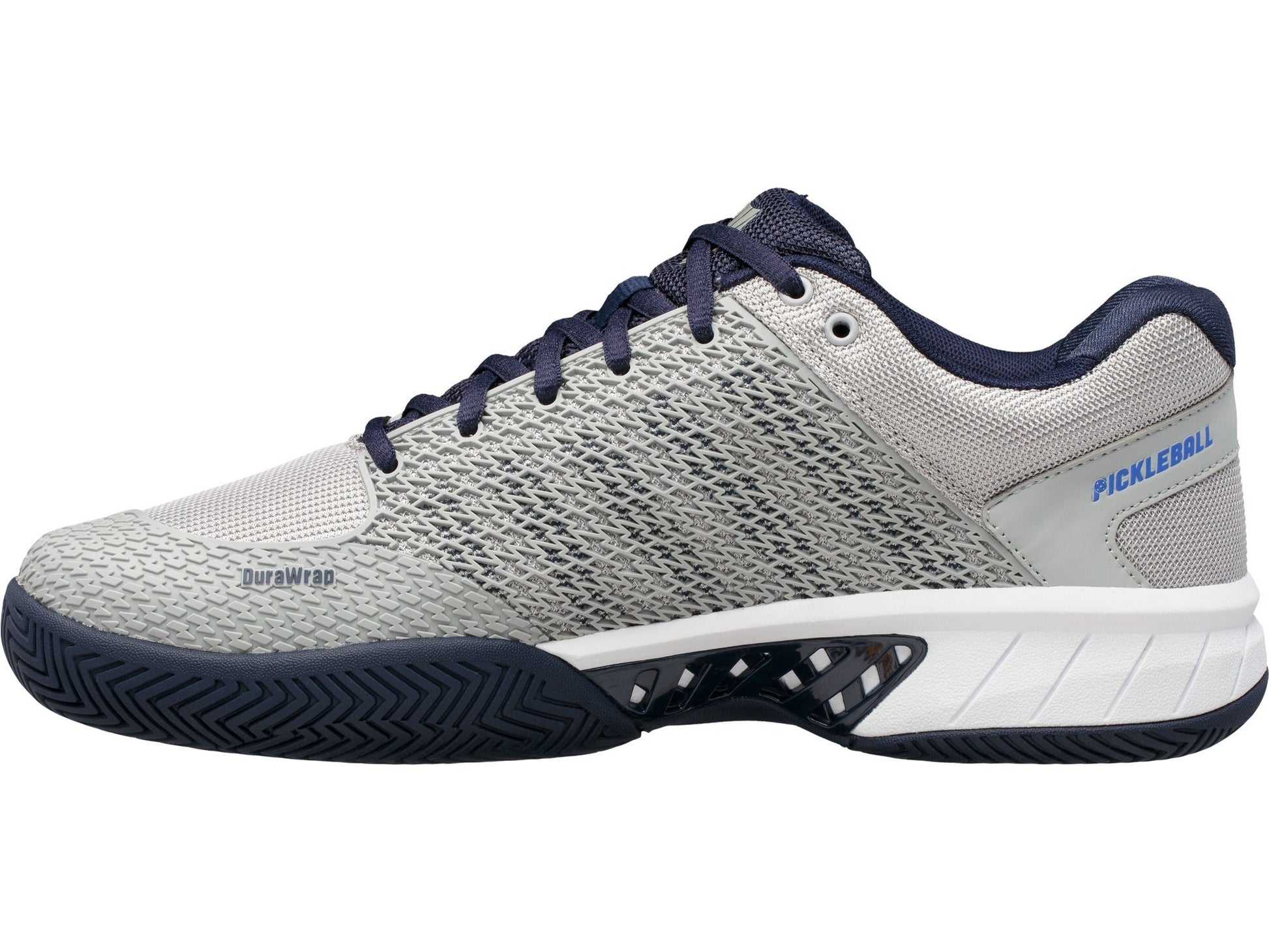 K-Swiss Express Light Men's Pickleball Shoe (Grey/Navy) - RacquetGuys.ca