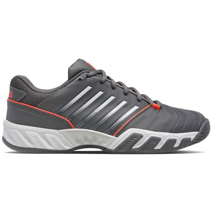 K-Swiss BigShot Light 4 Men's Tennis Shoe (Asphalt/White/Orange) - RacquetGuys.ca