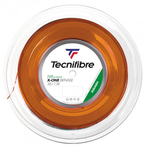 Tecnifibre X-One Biphase 18 Squash String Reel (Orange