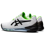 Asics Gel Resolution 8 Men's Tennis Shoe (White/Black/Green) - RacquetGuys.ca