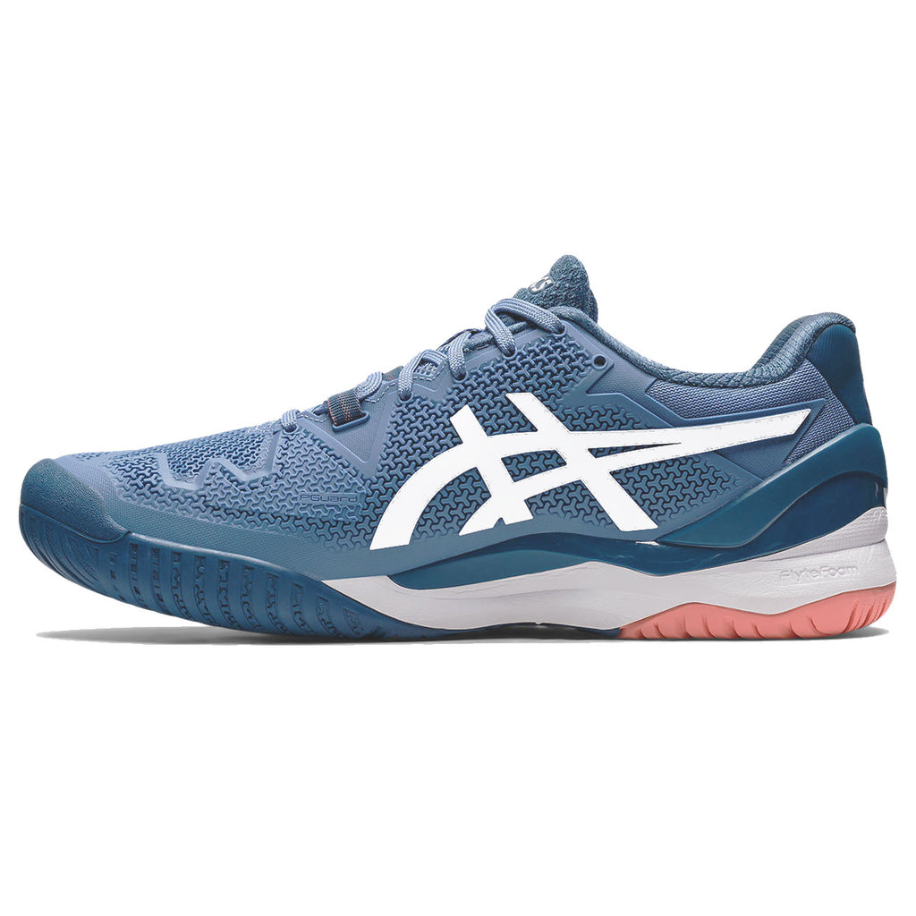 Asics Gel Resolution 8 Wide Men's Tennis Shoe (Blue Harmony/White