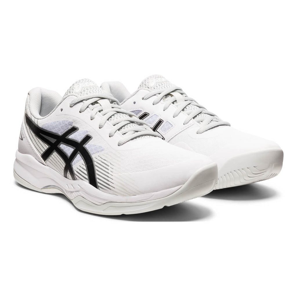 Asics Gel Game 8 Men's Tennis Shoe (White/Black) | RacquetGuys.ca