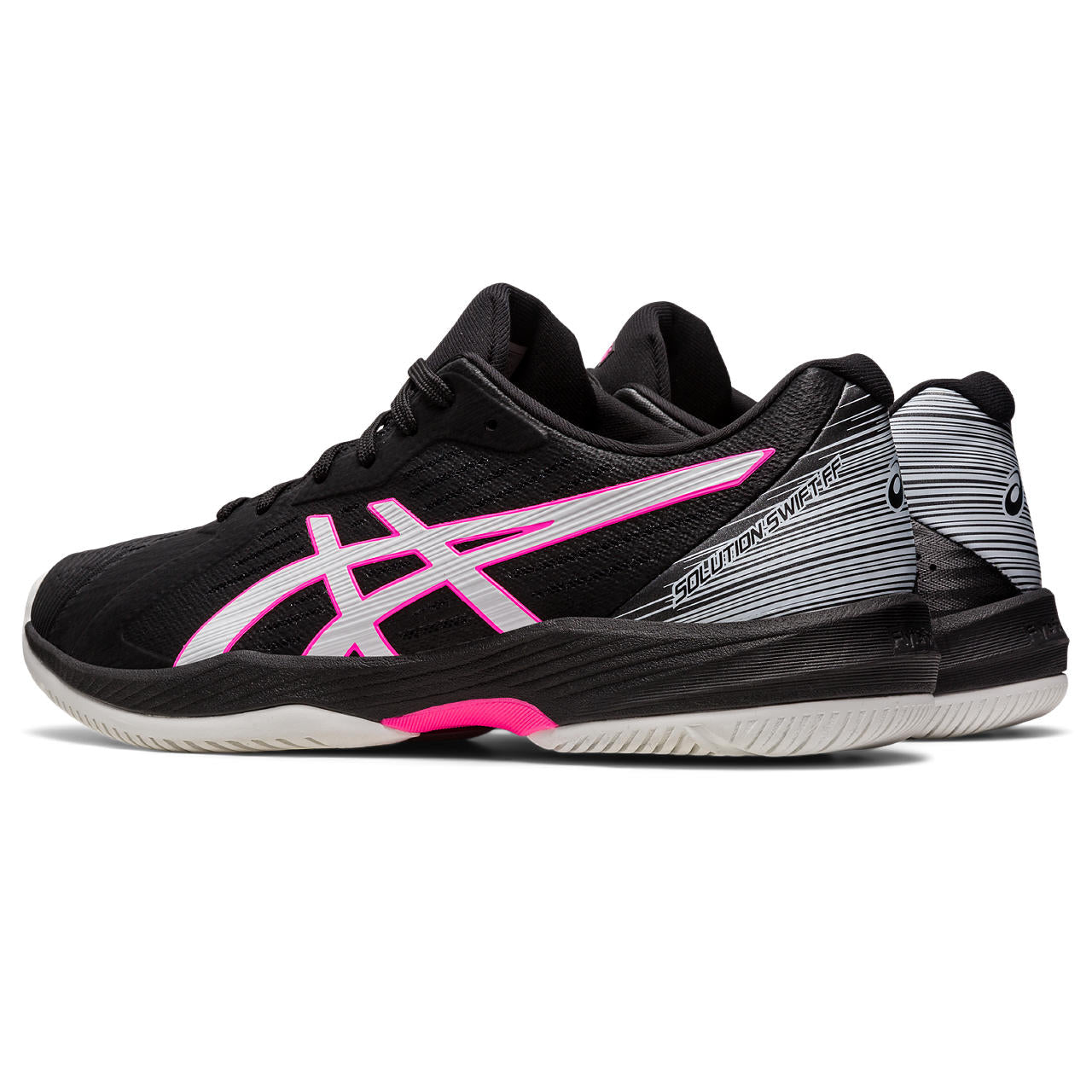 Asics Solution Swift FF Men's Tennis Shoe (Black/Pink) - RacquetGuys.ca