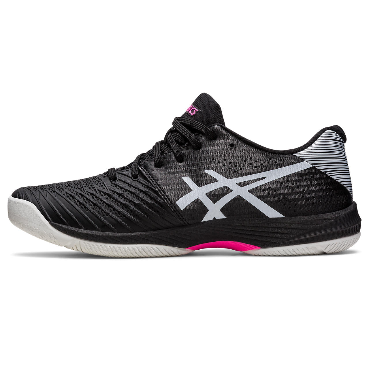 Asics Solution Swift FF Men's Tennis Shoe (Black/Pink) - RacquetGuys.ca