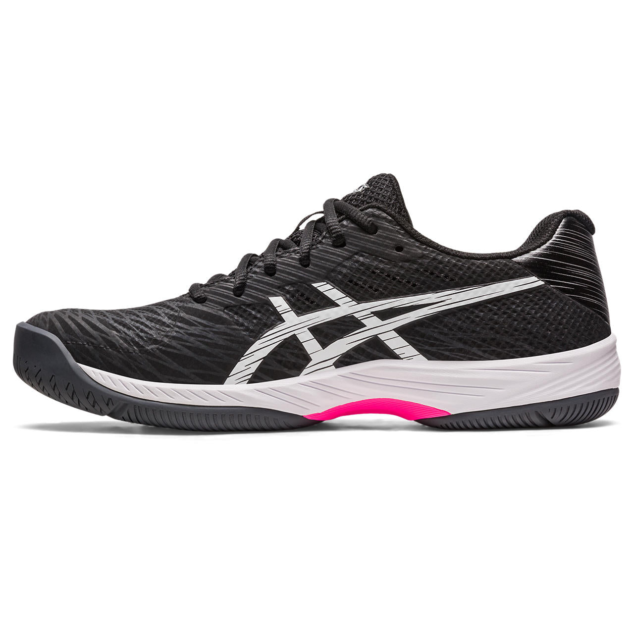 Asics Gel Game 9 Men's Tennis Shoe (Black/Pink) - RacquetGuys.ca