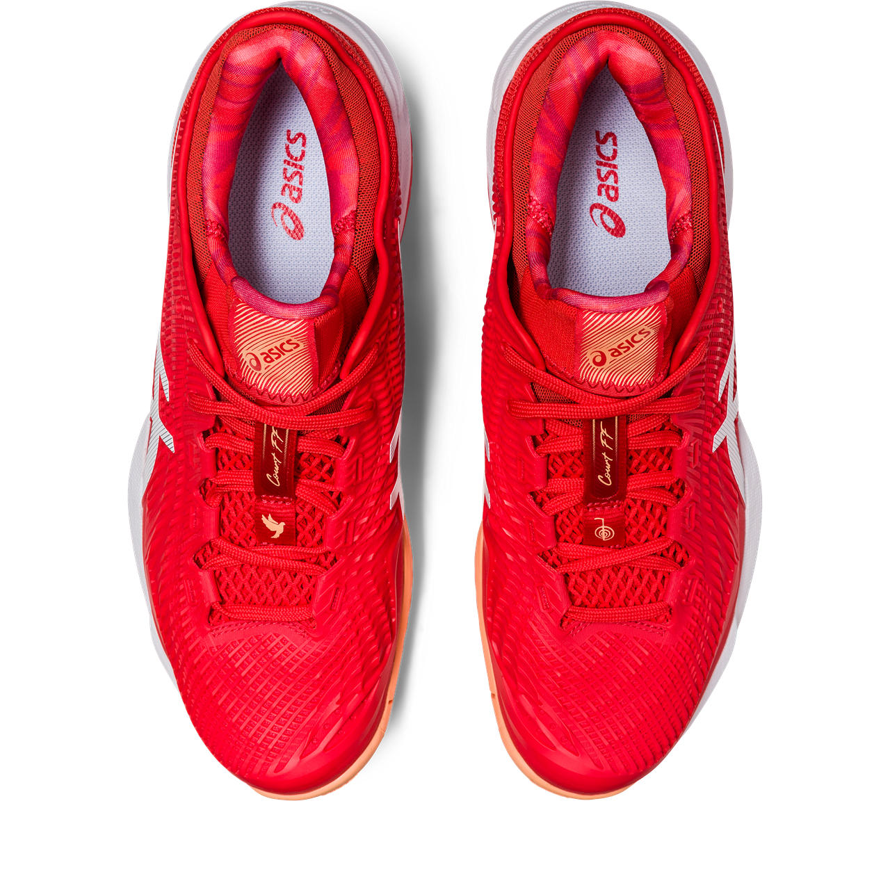 Asics Court FF 3 Novak Men's Tennis Shoe (Red/White) - RacquetGuys.ca