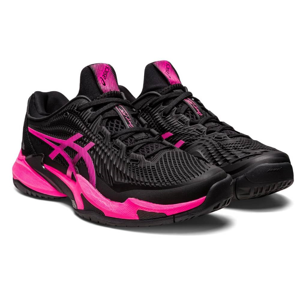 Asics Court FF 3 Men's Tennis Shoe (Black/Pink) - RacquetGuys.ca