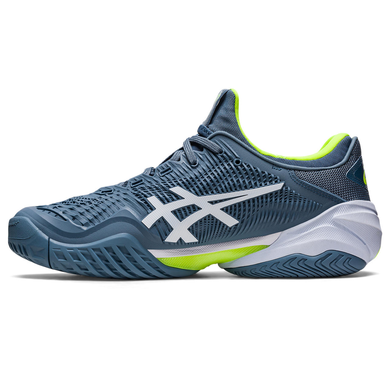 Asics Court FF 3 Men's Tennis Shoe (Blue/White) - RacquetGuys.ca