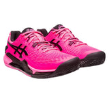 Asics Gel Resolution 9 Clay Men's Tennis Shoe (Pink/Black) - RacquetGuys.ca