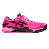 Asics Gel Resolution 9 Clay Men's Tennis Shoe (Pink/Black) - RacquetGuys.ca