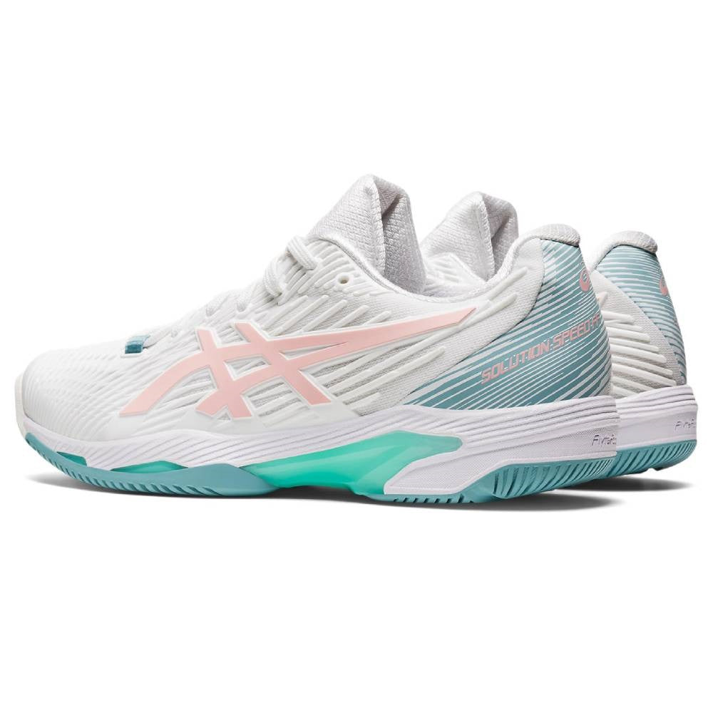 Asics Solution Speed FF 2 Women's Tennis Shoe (White/Frosted Rose ...