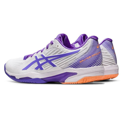 Asics Solution Speed FF 2 Women's Tennis Shoe (White/Purple) - RacquetGuys.ca