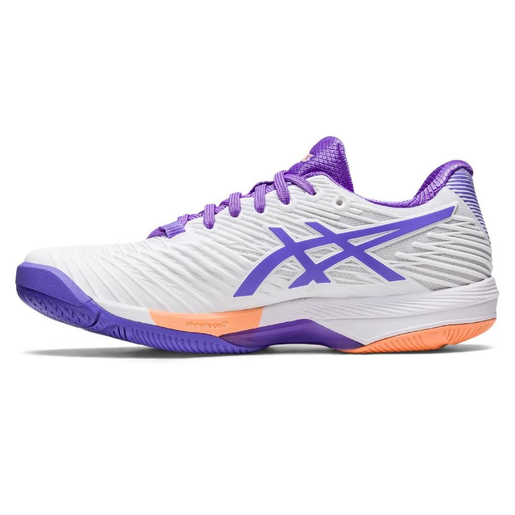 Asics Solution Speed FF 2 Women's Tennis Shoe (White/Purple) - RacquetGuys.ca