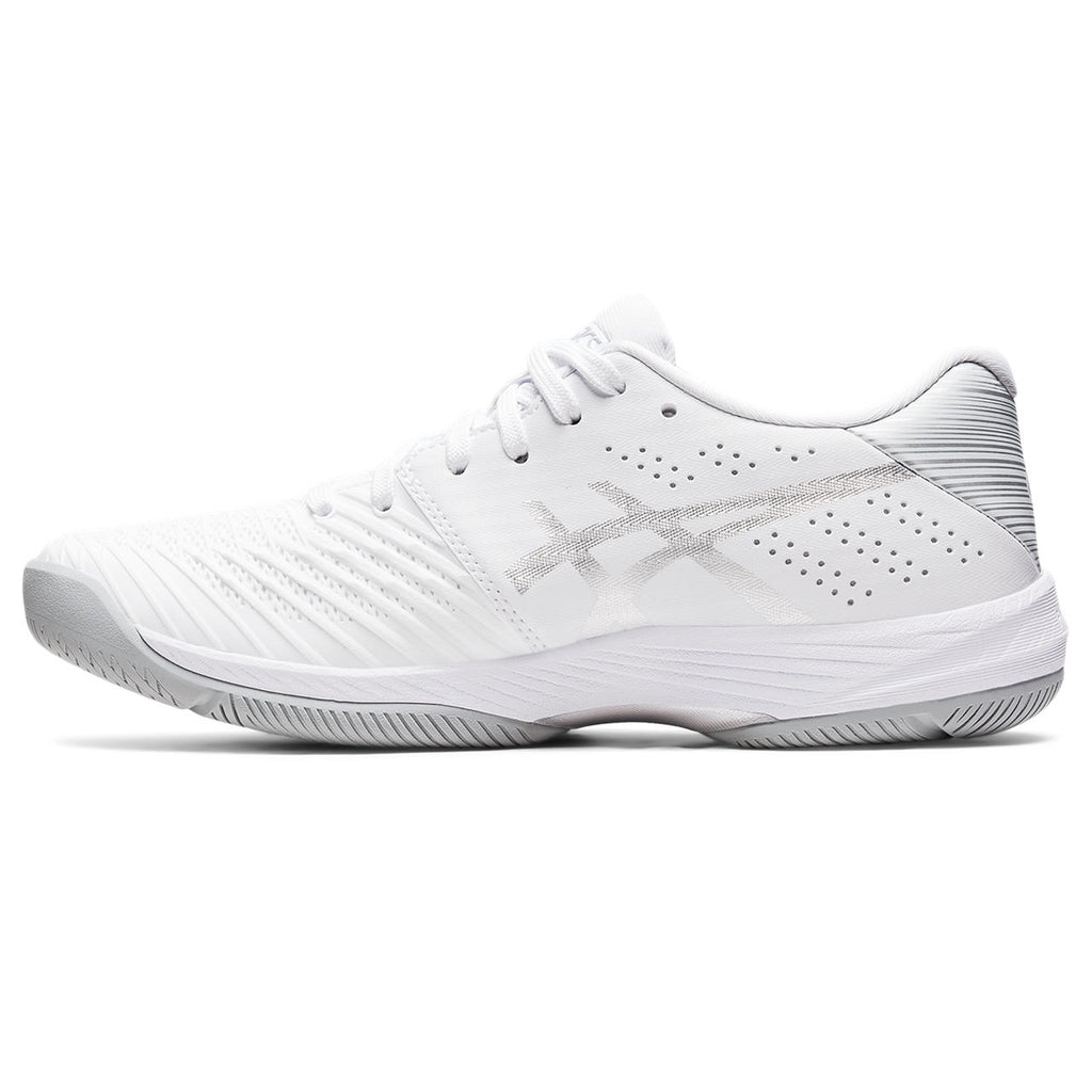 Asics Solution Swift FF Women's Tennis Shoe (White/Silver) - RacquetGuys.ca