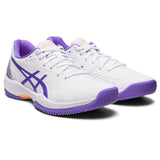Asics Solution Swift FF Women's Tennis Shoe (White/Purple) - RacquetGuys.ca