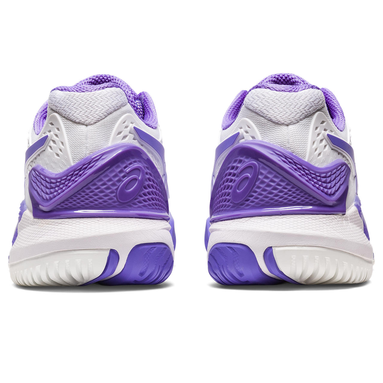 Asics Gel Resolution 9 Women's Tennis Shoe (White/Purple) - RacquetGuys.ca