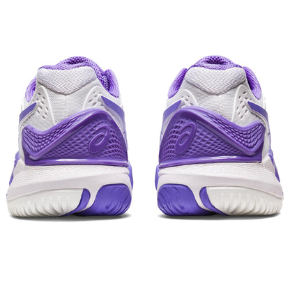 Asics Gel Resolution 9 Women's Tennis Shoe (White/Purple) - RacquetGuys.ca