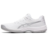Asics Gel Game 9 Women's Tennis Shoe (White/Silver) - RacquetGuys.ca