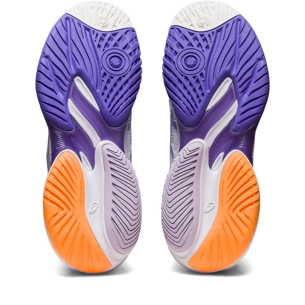 Asics Court FF 3 Women's Tennis Shoe (White/Purple) - RacquetGuys.ca