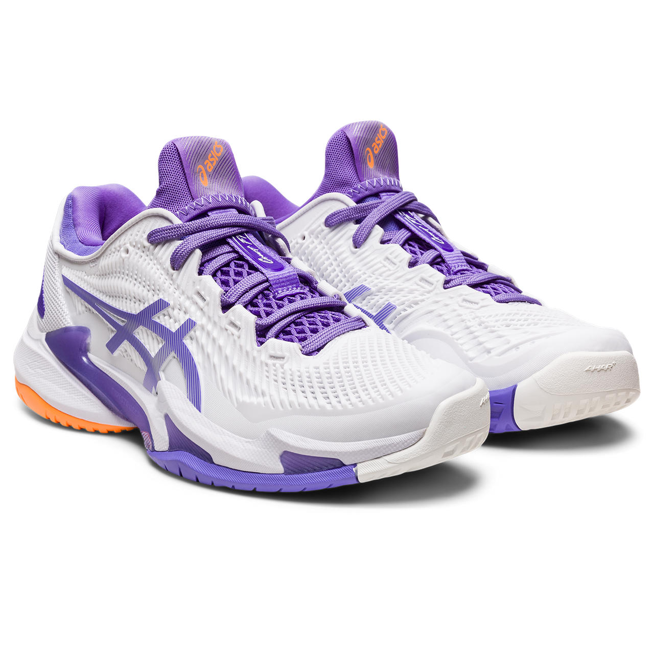 Asics Court FF 3 Women's Tennis Shoe (White/Purple) - RacquetGuys.ca