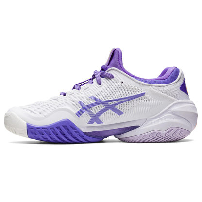 Asics Court FF 3 Women's Tennis Shoe (White/Purple) - RacquetGuys.ca