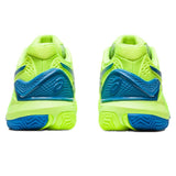 Asics Gel Resolution 9 Clay Women's Tennis Shoe (Green/Blue) - RacquetGuys.ca